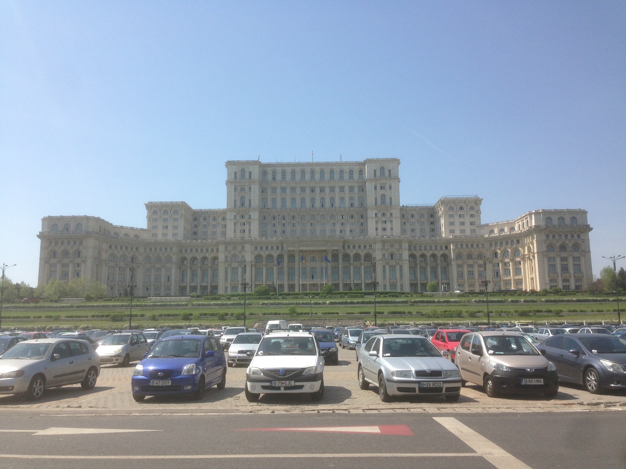 the facade of the parliament building