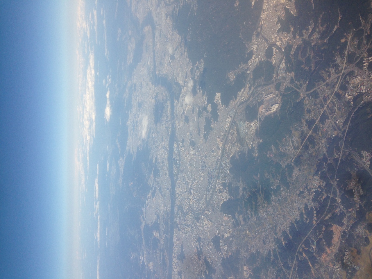 photo from the plane