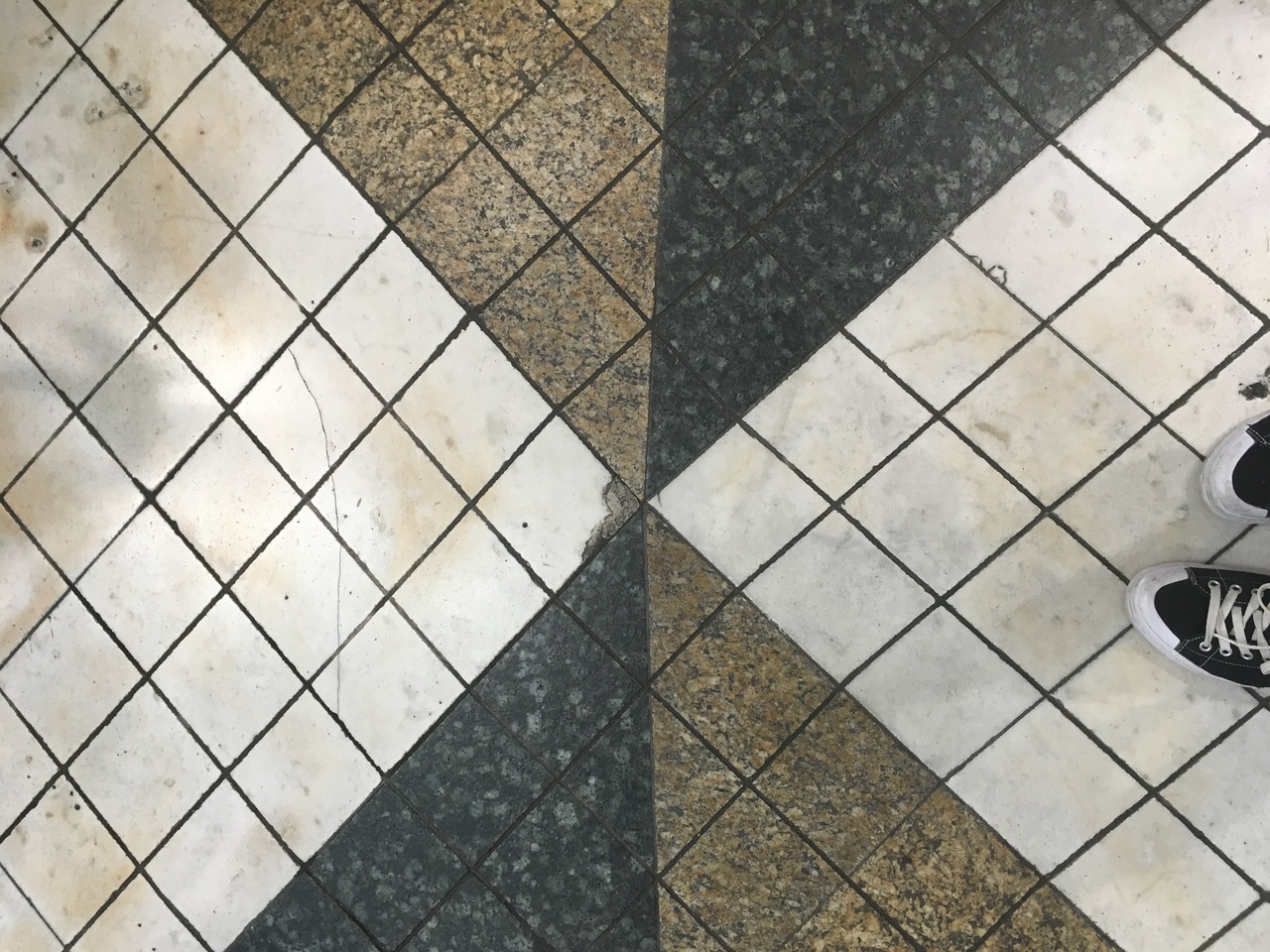 slanted tiles